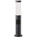 Brilagi - LED Stmívatelná venkovní lampa se zásuvkou ELIA 1xE27/6W/230V 2700-6500K IP44 Wi-Fi 50 cm antracit