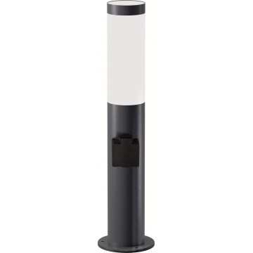 Brilagi - LED Stmívatelná venkovní lampa se zásuvkou ELIA 1xE27/6W/230V 2700-6500K IP44 Wi-Fi 50 cm antracit