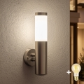 BRILAGI - LED Stmívatelná venkovní nástěnná lampa ELIA 1xE27/6W/230V 2700-6500K IP44 Wi-Fi matný chrom