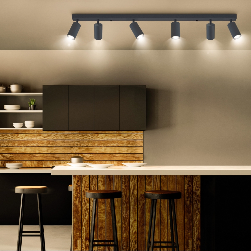 Brilagi - LED Stmívatelné bodové svítidlo SELE 6xGU10/6,5W/230V 2700-6500K antracit