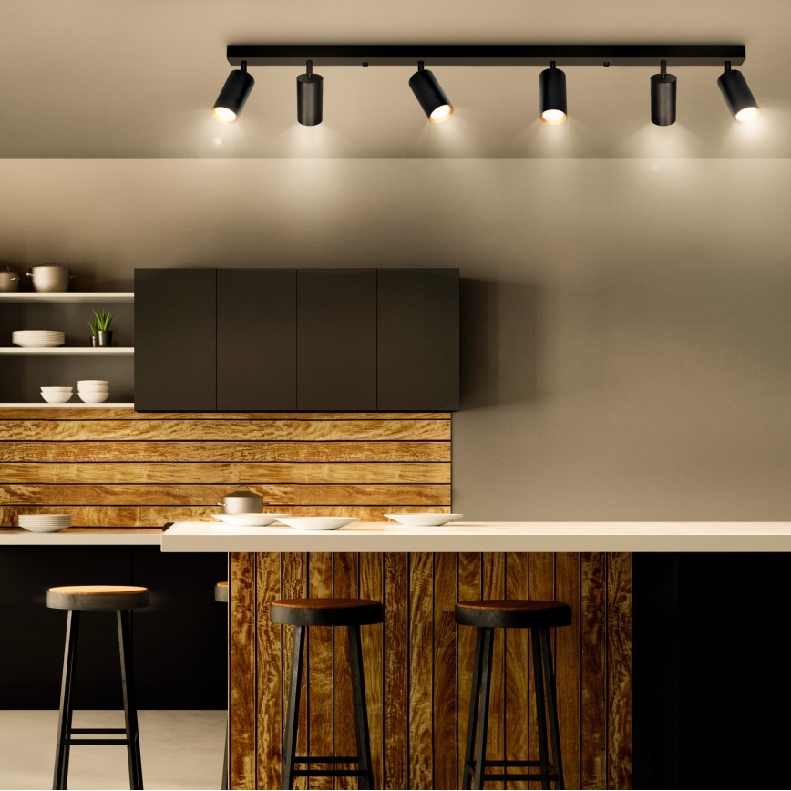 Brilagi - LED RGBW Stmívatelné bodové svítidlo SELE 6xGU10/6,5W/230V 2700-6500K černá/zlatá