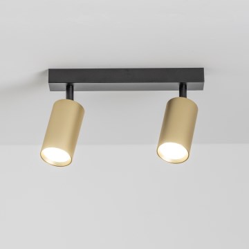 Brilagi - LED Stmívatelné bodové svítidlo SELE GOLDEN 2xGU10/6,5W/230V 2700-6500K černá/zlatá