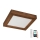 Brilagi - LED Stmívatelné koupelnové stropní svítidlo WOODY FRAME LED/24W/230V dub třešeň 30x30 cm 3000-6000K IP44 + dálkové ovládání