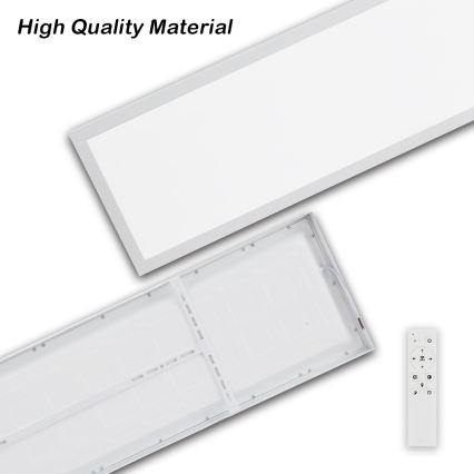 Brilagi - LED Stmívatelné koupelnové stropní svítidlo FRAME SMART LED/50W/230V 30x120 cm 3000-6000K IP44 bílá + dálkové ovládání