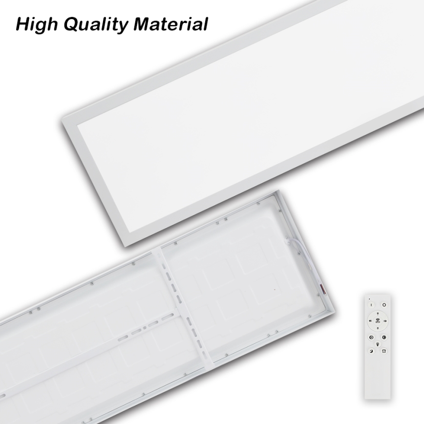 Brilagi - LED Stmívatelné koupelnové stropní svítidlo FRAME SMART LED/50W/230V 30x120 cm 3000-6000K IP44 bílá + dálkové ovládání