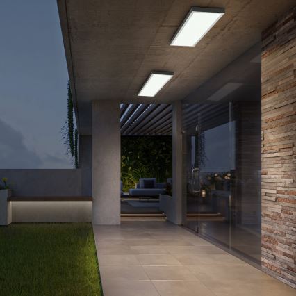Brilagi - LED Stmívatelné koupelnové stropní svítidlo FRAME SMART LED/50W/230V 30x120 cm 3000-6000K IP44 bílá + dálkové ovládání