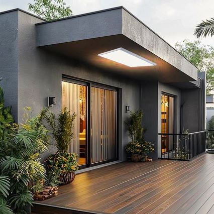 Brilagi - LED Stmívatelné koupelnové stropní svítidlo FRAME SMART LED/96W/230V 120x60 cm 3000-6000K IP44 bílá + dálkové ovládání