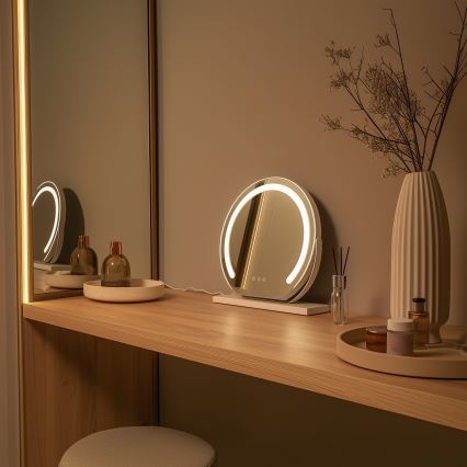BRILAGI - LED Stmívatelné make-up zrcadlo CALIFORNIA LED/14W/230V 3000/4000/6500K 44x40 cm bílá
