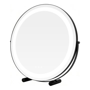 Brilagi - LED Stmívatelné make-up zrcadlo CALIFORNIA LED/17W/230V 3000/4000/6500K pr. 42 cm černá