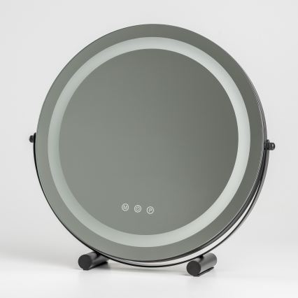 BRILAGI - LED Stmívatelné make-up zrcadlo CALIFORNIA LED/17W/230V 3000/4000/6500K pr. 42 cm černá