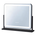 Brilagi - LED Stmívatelné make-up zrcadlo CALIFORNIA LED/25W/230V 3000/4000/6500K 55x44 cm černá