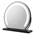Brilagi - LED Stmívatelné make-up zrcadlo FLORIDA LED/14W/230V 3000/4000/6500K 44x40 cm černá