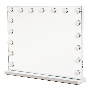 Brilagi - LED Stmívatelné make-up zrcadlo HOLLYWOOD LED/15W/230V 3000/4000/6500K 60x50 cm bílá