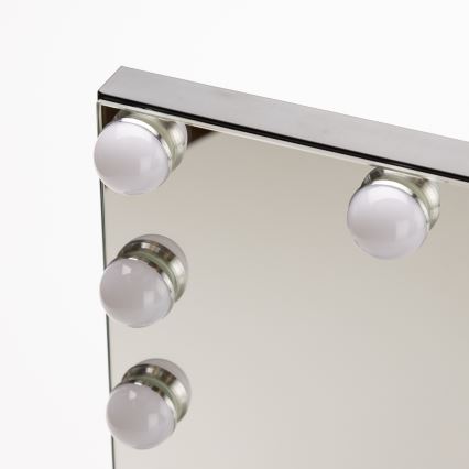 Brilagi - LED Stmívatelné make-up zrcadlo HOLLYWOOD LED/15W/230V 3000/4000/6500K černá