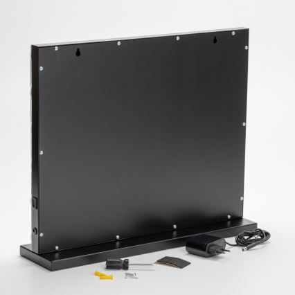 Brilagi - LED Stmívatelné make-up zrcadlo HOLLYWOOD LED/15W/230V 3000/4000/6500K černá