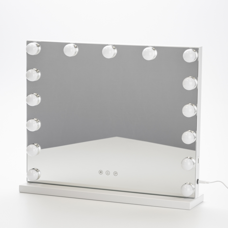 Brilagi - LED Stmívatelné make-up zrcadlo HOLLYWOOD LED/15W/230V 3000/4000/6500K bílá