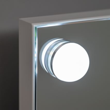 BRILAGI - LED Stmívatelné make-up zrcadlo HOLLYWOOD LED/15W/230V CCT + 2x USB 60x50 cm bílá