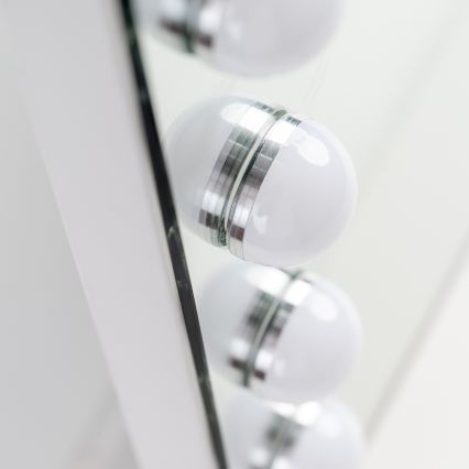 BRILAGI - LED Stmívatelné make-up zrcadlo HOLLYWOOD LED/15W/230V CCT + 2x USB 60x50 cm bílá