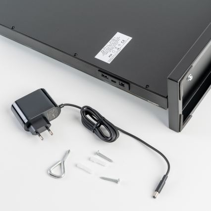 BRILAGI - LED Stmívatelné make-up zrcadlo HOLLYWOOD LED/15W/230V CCT + 2x USB 60x50 cm černá