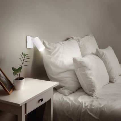 Brilagi - LED RGBW Stmívatelné nástěnné bodové svítidlo SELE 1xGU10/4,8W/230V 3000K bílá + dálkové ovládání