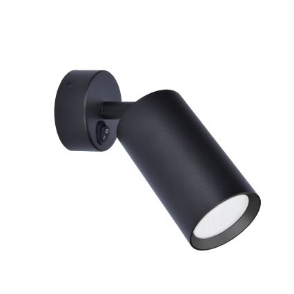 Brilagi - LED RGBW Stmívatelné nástěnné bodové svítidlo s vypínačem SELE 1xGU10/4,8W/230V 3000K černá + dálkové ovládání