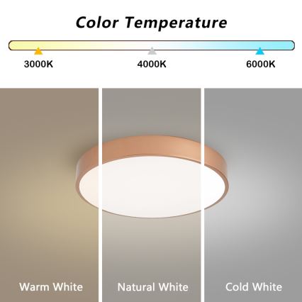 BRILAGI - LED Stmívatelné stropní svítidlo POOL LED/48W/230V 3000-6000K pr. 40 cm měděná + dálkové ovládání