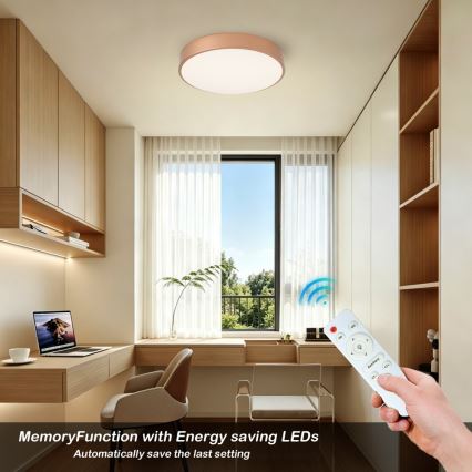 BRILAGI - LED Stmívatelné stropní svítidlo POOL LED/48W/230V 3000-6000K pr. 40 cm měděná + dálkové ovládání