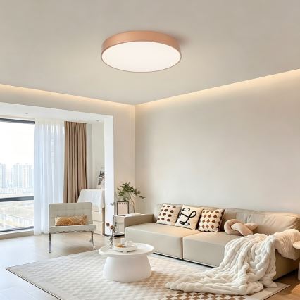 Brilagi - LED Stmívatelné stropní svítidlo POOL LED/60W/230V 3000-6000K pr. 50 cm bronzová + dálkové ovládání