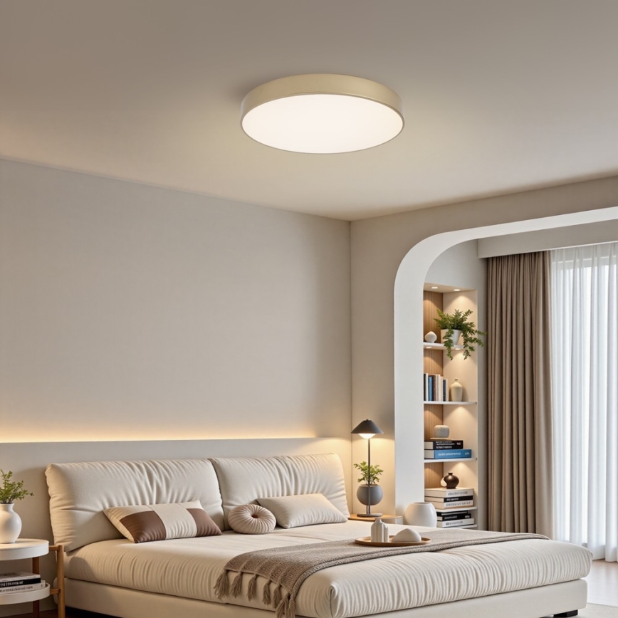 Brilagi - LED Stmívatelné stropní svítidlo POOL LED/60W/230V 3000-6000K pr. 50 cm zlatá + dálkové ovládání