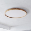 BRILAGI - LED Stmívatelné stropní svítidlo ALSON LED/72W/230V 3000-6500K dub pr. 78 cm + dálkové ovládání