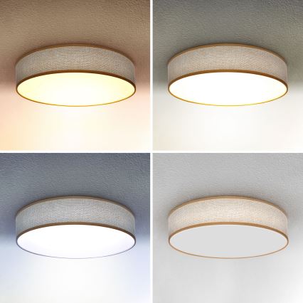 Brilagi - LED Stmívatelné stropní svítidlo CARMEN LED/48W/230V 3000-6500K pr. 40 cm + dálkové ovládání