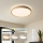Brilagi - LED Stmívatelné stropní svítidlo CORVO LED/72W/230V 3000-6000K dekor dřeva pr. 50 cm + dálkové ovládání
