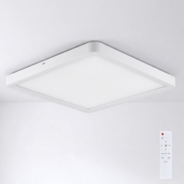 Brilagi - LED Stmívatelné stropní svítidlo ESTELA SQUARE LED/36W/230V 3000-6500K 31x31 cm bílá + dálkové ovládání