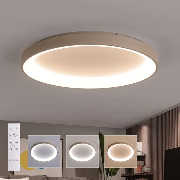 BRILAGI - LED Stmívatelné stropní svítidlo FALCON II LED/108W/230V 3000-6500K pr. 80 cm bílá/béžová + dálkové ovládání