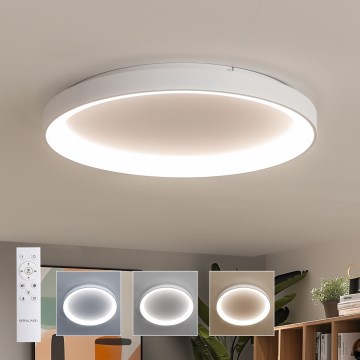 Brilagi - LED Stmívatelné stropní svítidlo FALCON II LED/108W/230V 3000-6500K pr. 80 cm bílá + dálkové ovládání