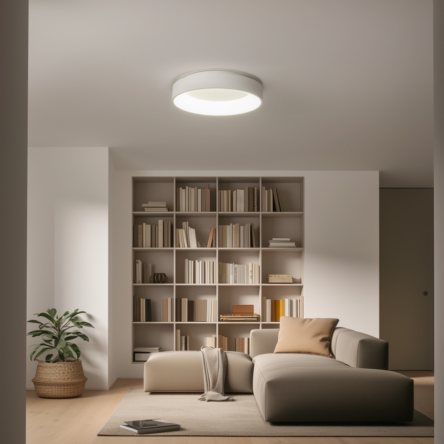 Brilagi - LED Stmívatelné stropní svítidlo FALCON LED/80W/230V 3000-6500K pr. 60 cm bílá + dálkové ovládání