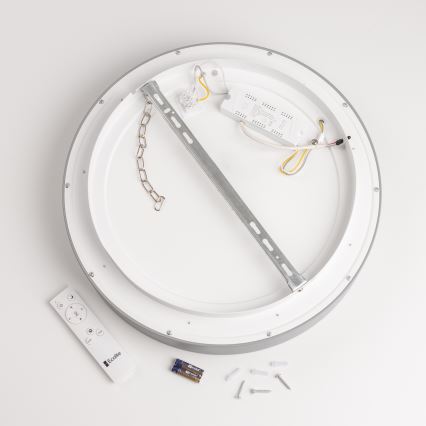 Brilagi - LED Stmívatelné stropní svítidlo FALCON LED/80W/230V 3000-6500K pr. 60 cm šedá + dálkové ovládání