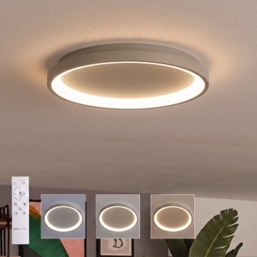 BRILAGI - LED Stmívatelné stropní svítidlo FALCON SLIM LED/42W/230V 3000-6500K pr. 50 cm béžová + dálkové ovládání