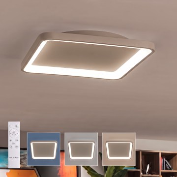 BRILAGI - LED Stmívatelné stropní svítidlo FALCON SLIM LED/50W/230V 3000-6500K 50x50 cm béžová + dálkové ovládání