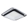 Brilagi - LED Stmívatelné stropní svítidlo FLARE LED/102W/230V 3000-6000K 50x50 cm černá + dálkové ovládání