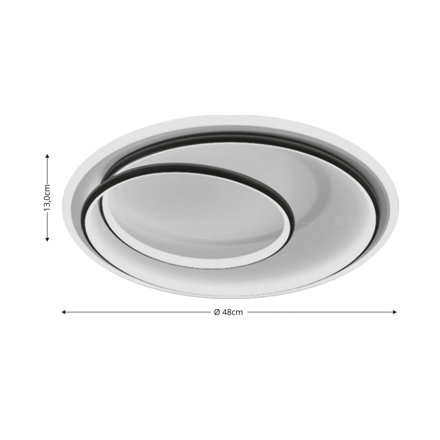 Brilagi - LED Stmívatelné stropní svítidlo FLARE LED/38W/230V 3000-6000K + dálkové ovládání