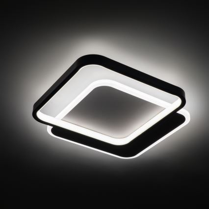 Brilagi - LED Stmívatelné stropní svítidlo FLARE LED/43W/230V 3000-6000K 39,5x45 cm bílá/černá + dálkové ovládání