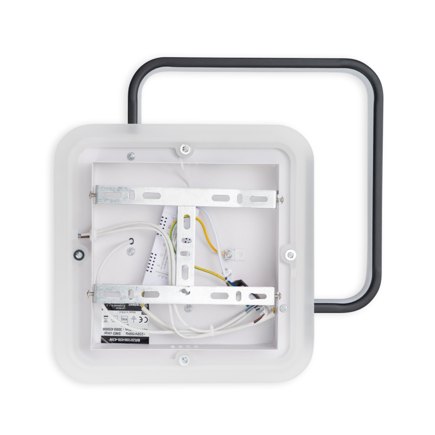 Brilagi - LED Stmívatelné stropní svítidlo FLARE LED/43W/230V 3000-6000K 39,5x45 cm bílá/černá + dálkové ovládání