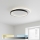 Brilagi - LED Stmívatelné stropní svítidlo FLARE LED/48W/230V 3000-6000K 39,5x45 cm bílá/černá + dálkové ovládání