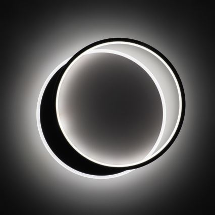 Brilagi - LED Stmívatelné stropní svítidlo FLARE LED/48W/230V 3000-6000K 39,5x45 cm bílá/černá + dálkové ovládání