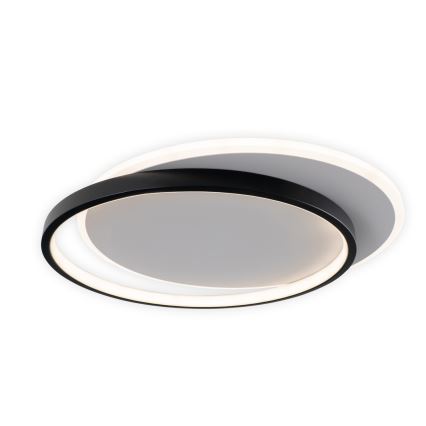 Brilagi - LED Stmívatelné stropní svítidlo FLARE LED/48W/230V 3000-6000K 39,5x45 cm bílá/černá + dálkové ovládání