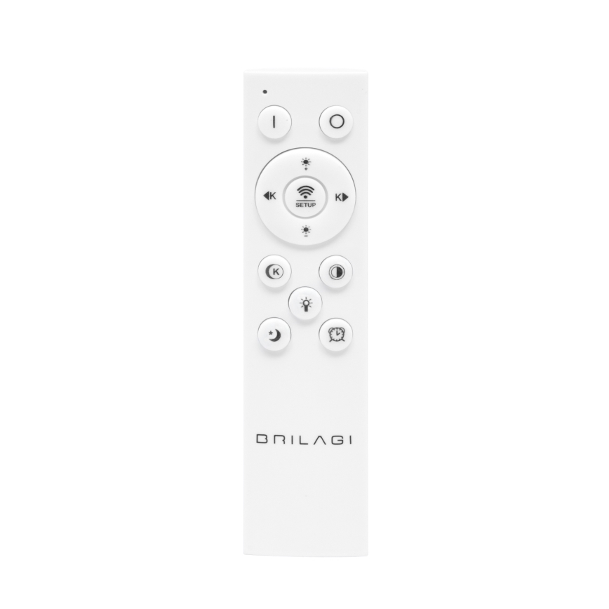 Brilagi - LED Stmívatelné stropní svítidlo FLARE LED/48W/230V 3000-6000K 39,5x45 cm bílá/černá + dálkové ovládání