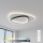 Brilagi - LED Stmívatelné stropní svítidlo FLARE LED/70W/230V 3000-6000K 55x55 cm bílá/černá + dálkové ovládání