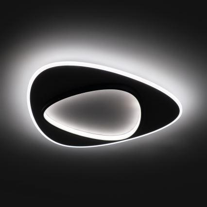 Brilagi - LED Stmívatelné stropní svítidlo FLARE LED/70W/230V 3000-6000K 55x55 cm bílá/černá + dálkové ovládání