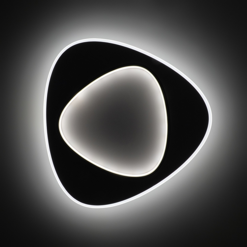 Brilagi - LED Stmívatelné stropní svítidlo FLARE LED/70W/230V 3000-6000K 55x55 cm bílá/černá + dálkové ovládání